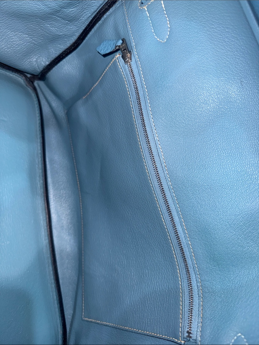Authentic Hermes Togo Birkin 35 Blue Jean - Picture 11 of 16
